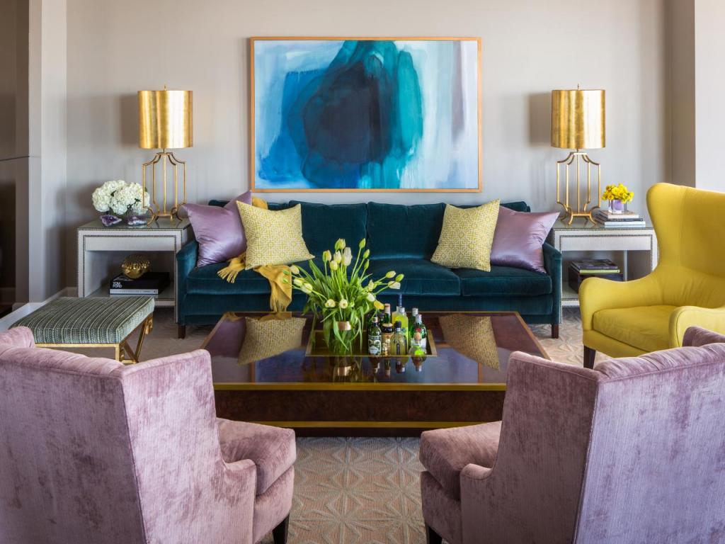 Curated colour pallete sofa