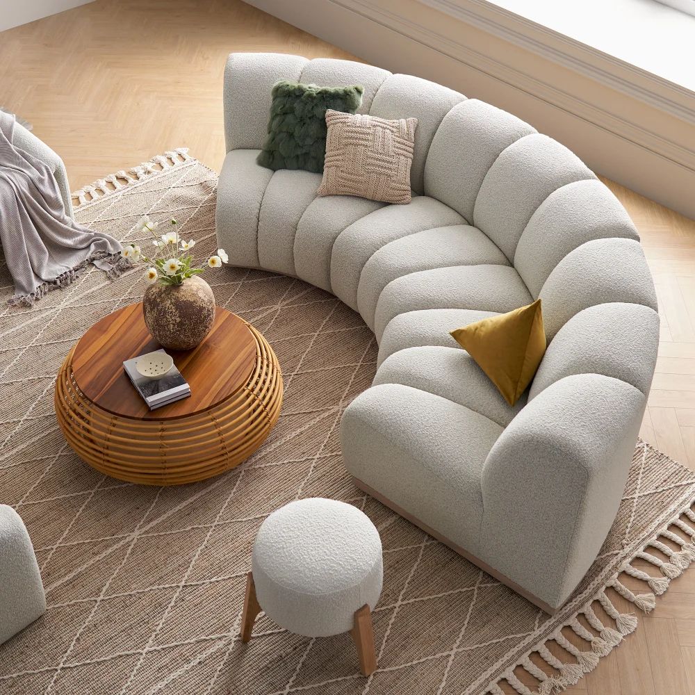 curved sofa