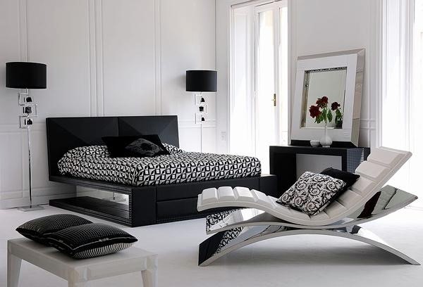 The Black and White Bedroom