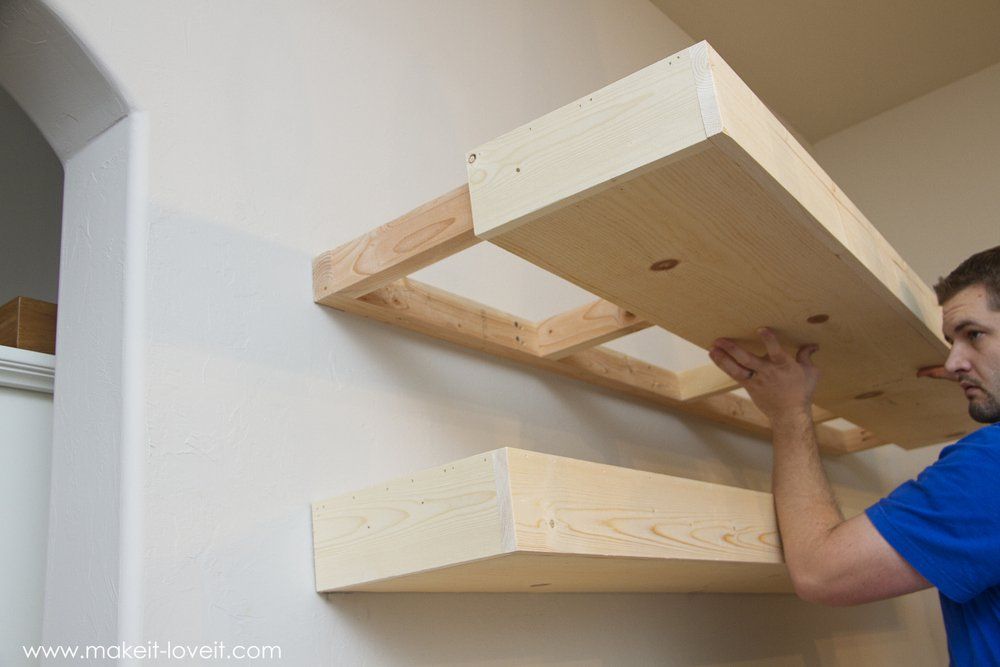 make floating shelves DIY