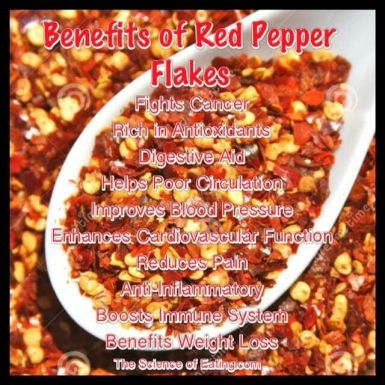 Red pepper Flakes Benefits