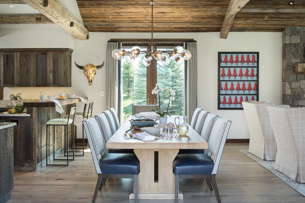 Rustic dining room