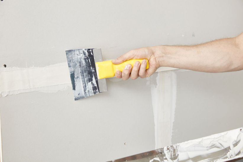 Tape and mud drywall
