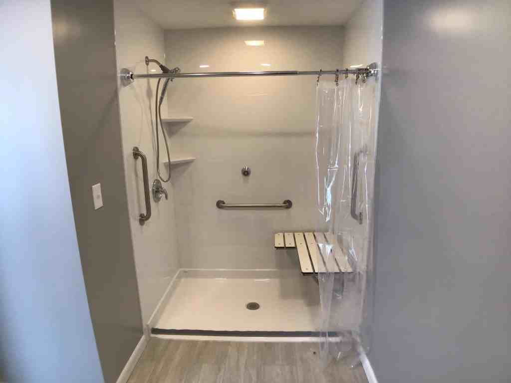 Walk in shower