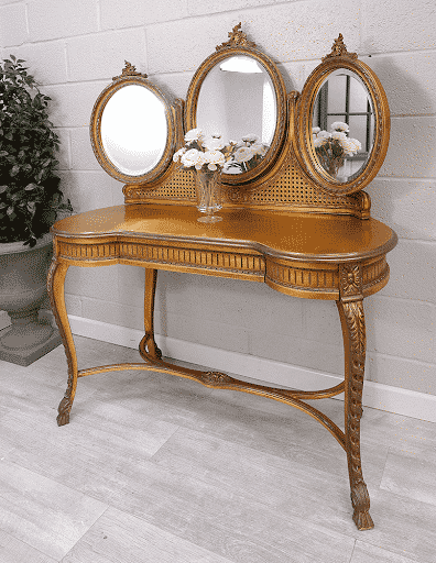 French Style Gold Dressing Table