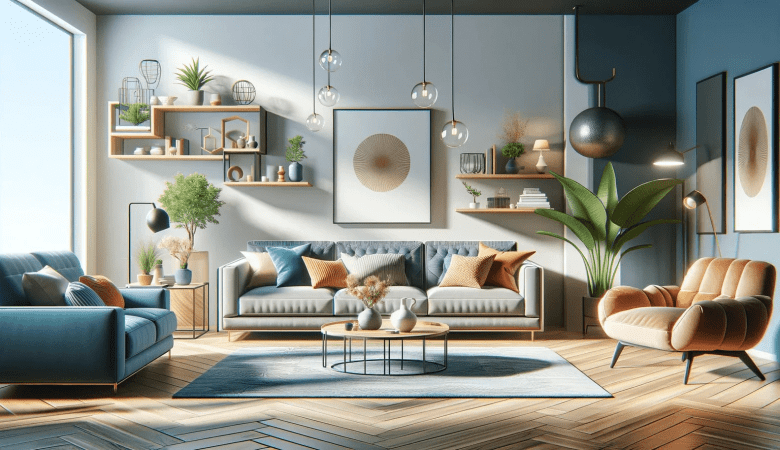 Sofa in living room
